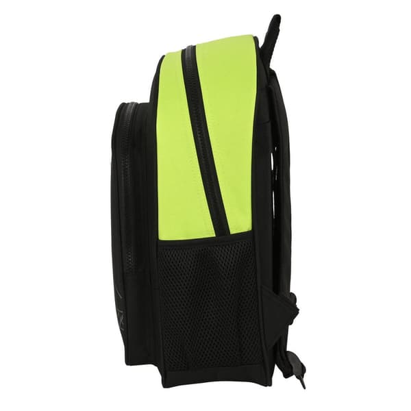 Skolryggsäck Real Betis Balompié Svart Lime 28 x 34 x 10 cm