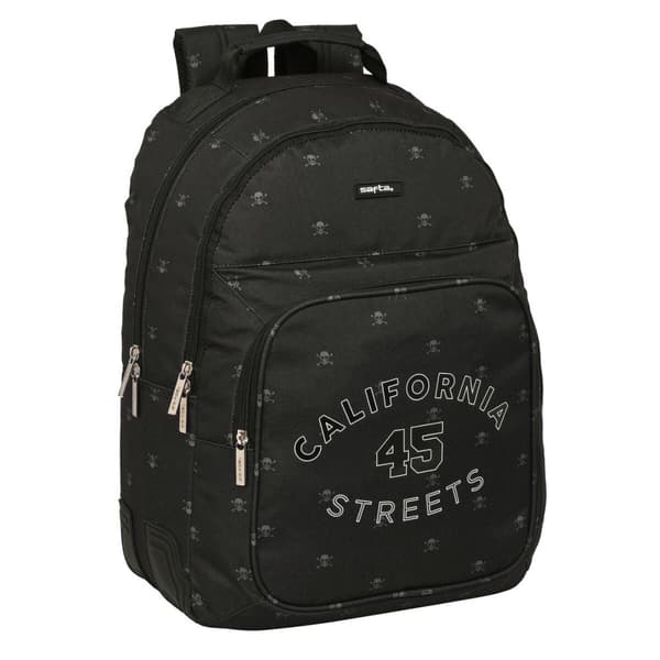 Skolryggsäck Safta California Svart 32 x 42 x 15 cm