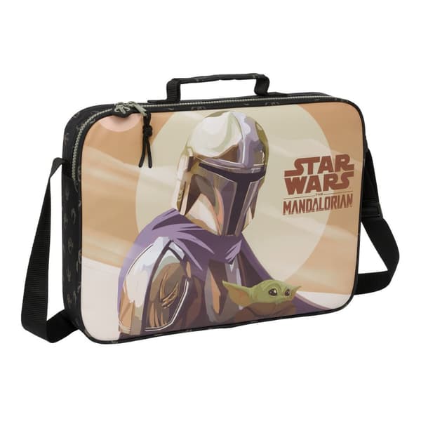 Skole skoletaske The Mandalorian This is the way Brun Sort 38 x 28 x 6 cm
