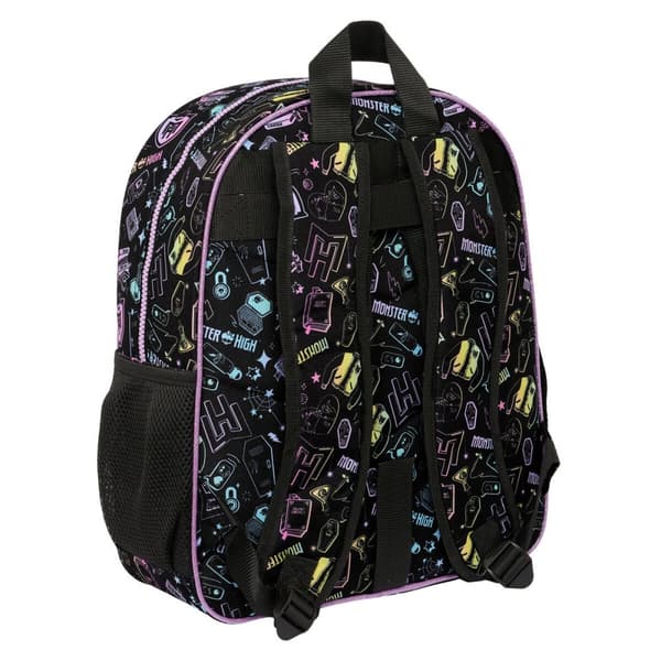 Børnetaske Monster High Sort 32 X 38 X 12 cm