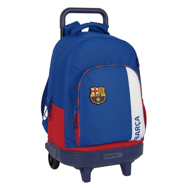 Reppu pyörillä F.C. Barcelona Sininen Punaruskea 33 X 45 X 22 cm