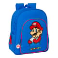 Pikkukuva 1 / 3: Koululaukku Super Mario Play Sininen Punainen 32 X 38 X 12 cm