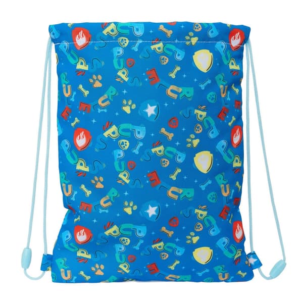 Skopåse med remmar The Paw Patrol Pups rule Blå 26 x 34 x 1 cm