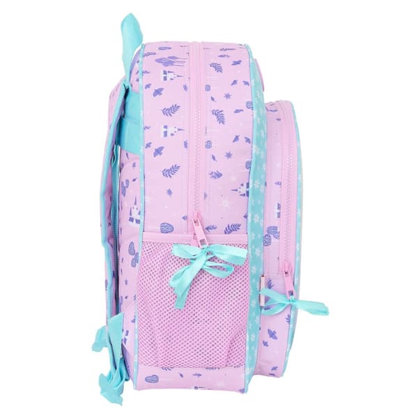 Skoletaske Frozen Cool days Violet Himmelblå 32 x 38 x 12 cm