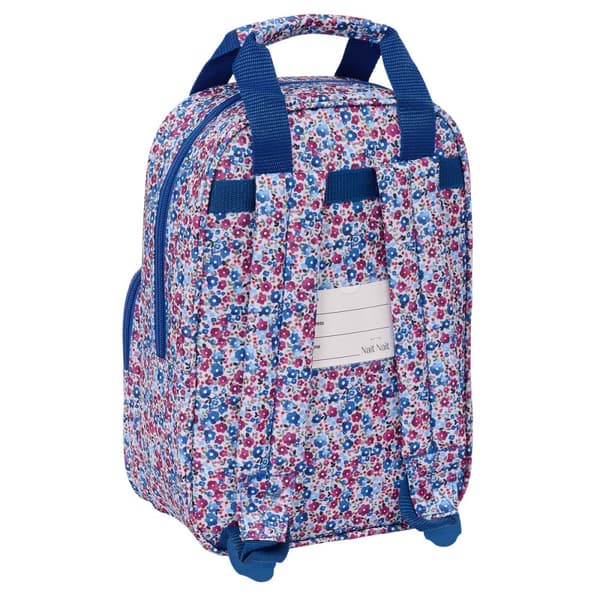 Skolryggsäck Nait Nait Flores coimbra azul Blå 20 x 28 x 8 cm
