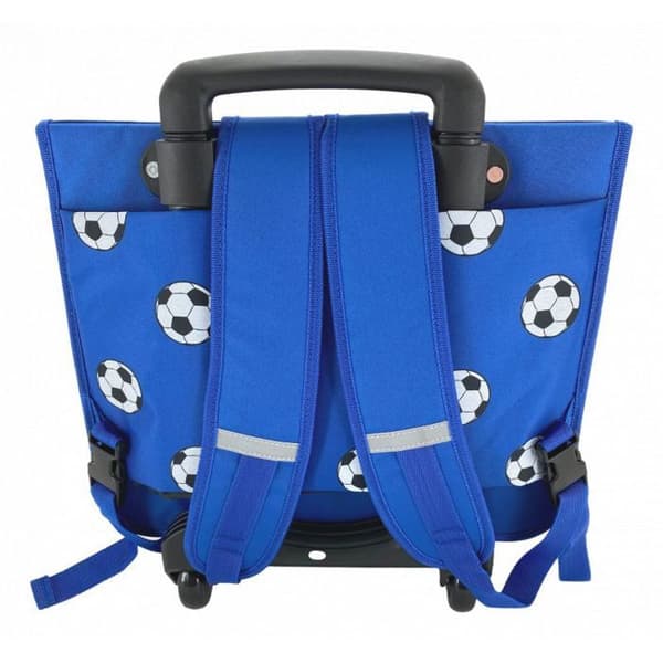 Skolväska med vagn + gratis pennfodral "Workids" - Fotboll