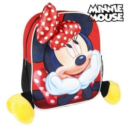 3D Minnie Mouse barnryggsäck Röd