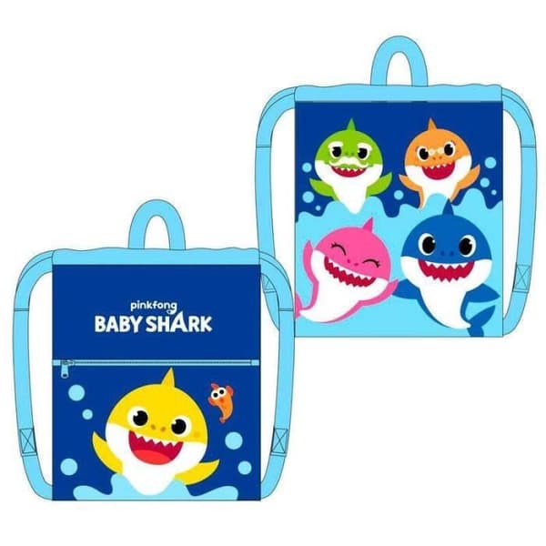 Ryggsäck - Ocio Stock - Baby Shark - 33cm - Svart - 100% Polyester - Barn