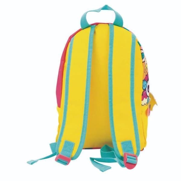 Barnryggsäck - GIOCHI PREZIOSI - GOPOP - Love&amp;Peace - 24 till 35 liter - Ljusröd och färgglad