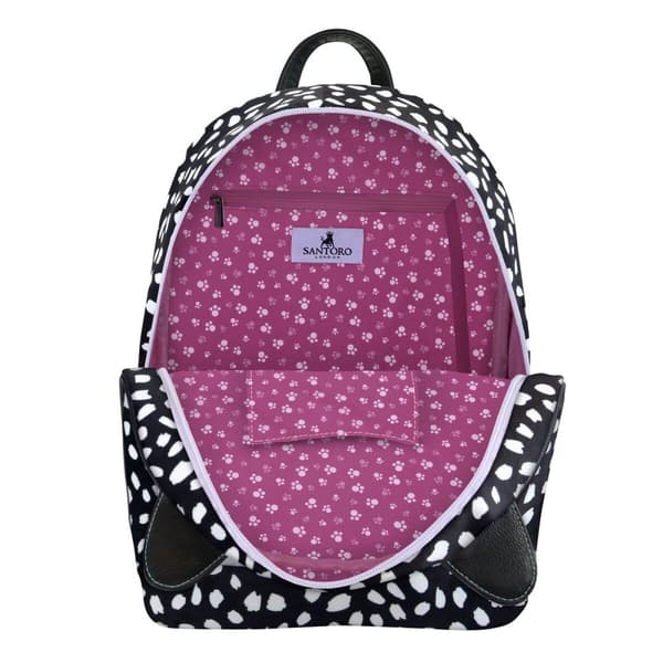 Ryggsäck Casual Gorjuss Smitten kitten Svart Vit (25,5 x 31 x 10 cm)