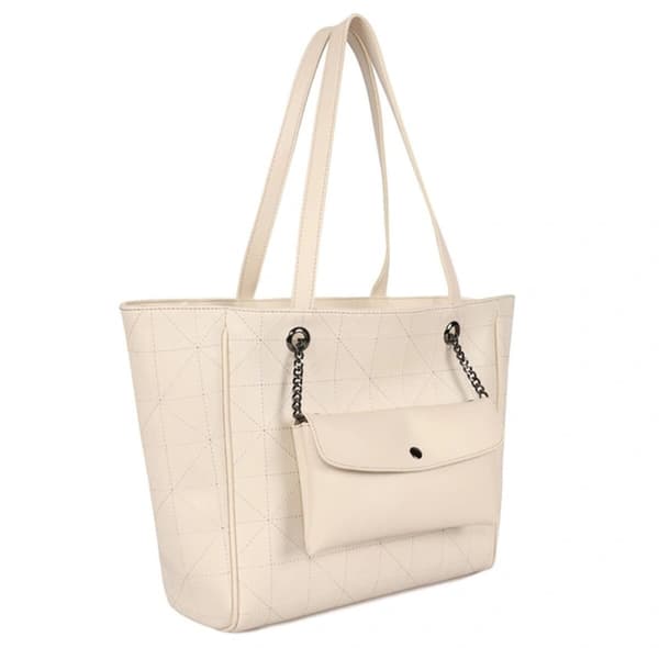 Damväska Laura Ashley RELIEF-QUILTED-CREAM Kräm 30 x 30 x 10 cm