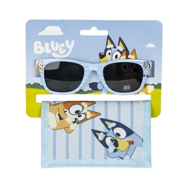 Sunglasses and Wallet Set Bluey Blå