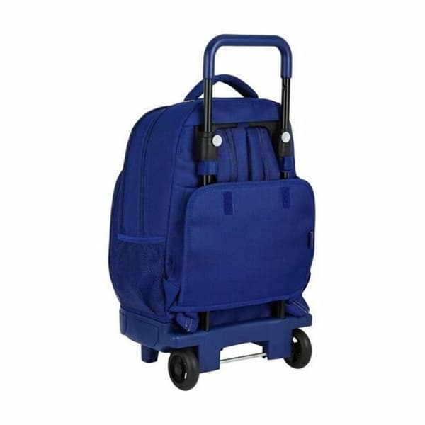 Skolväska med hjul Compact F.C. Barcelona 612025918 Blå (33 x 45 x 22 cm)
