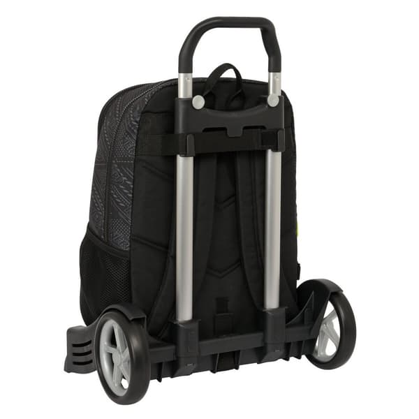 Skolväska med hjul Nerf Get ready Svart 31 x 44 x 17 cm