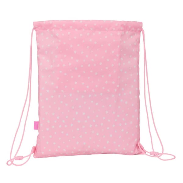 Skopåse med remmar Glow Lab Sweet home Rosa 26 x 34 x 1 cm