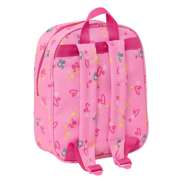 Skolryggsäck Barbie Rosa Fuchsia 22 x 27 x 10 cm 3D