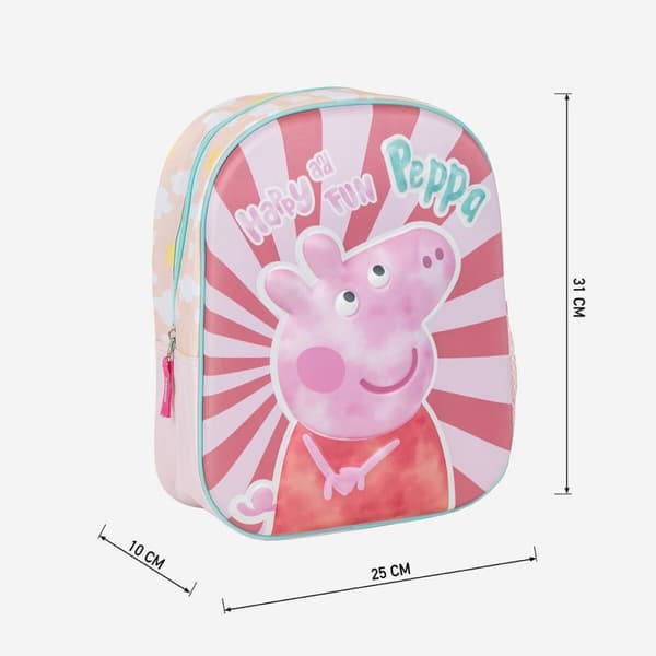 Skolryggsäck Peppa Pig Rosa 25 x 31 x 10 cm