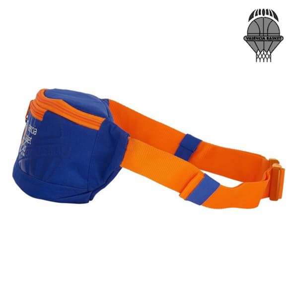Bæltetaske Valencia Basket Blå Orange (23 x 12 x 9 cm)