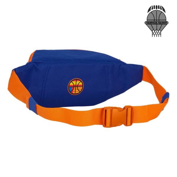 Bæltetaske Valencia Basket Blå Orange (23 x 12 x 9 cm)