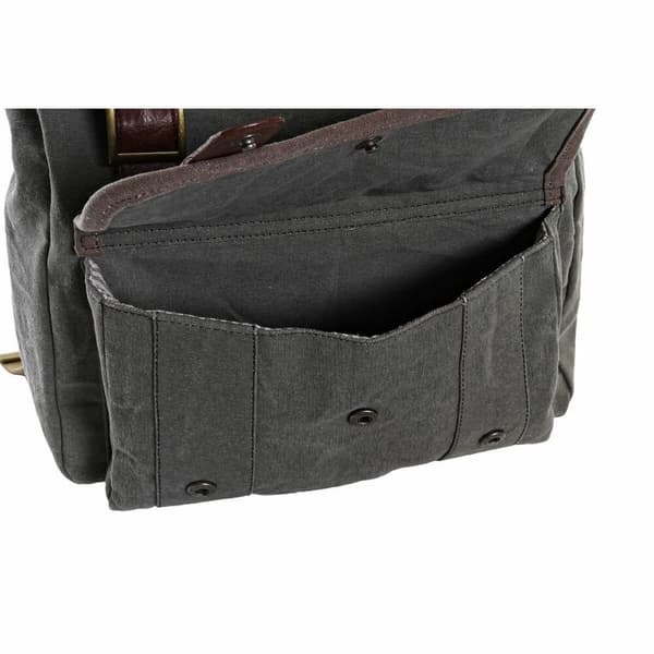 Casual Rygsæk DKD Home Decor Canvas Cykel Grå Brun (33 x 12 x 47 cm)