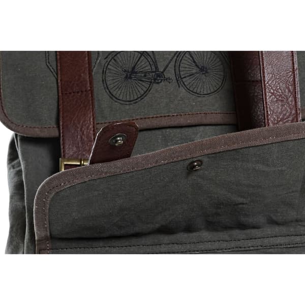 Casual Rygsæk DKD Home Decor Canvas Cykel Grå Brun (33 x 12 x 47 cm)