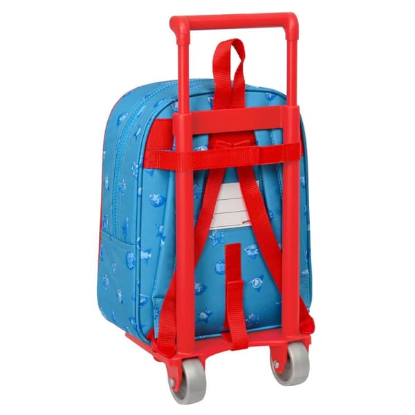Skolerygsæk med Hjul SuperThings Rescue force Blå 22 x 27 x 10 cm