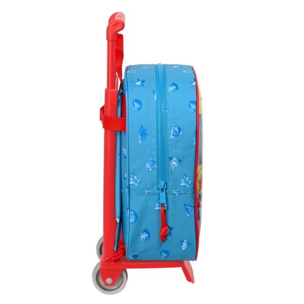 Skolerygsæk med Hjul SuperThings Rescue force Blå 22 x 27 x 10 cm