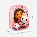 Miniatyrbillede 4 af 6: 3D Skoletaske Gabby's Dollhouse Pink 25 x 31 x 10 cm