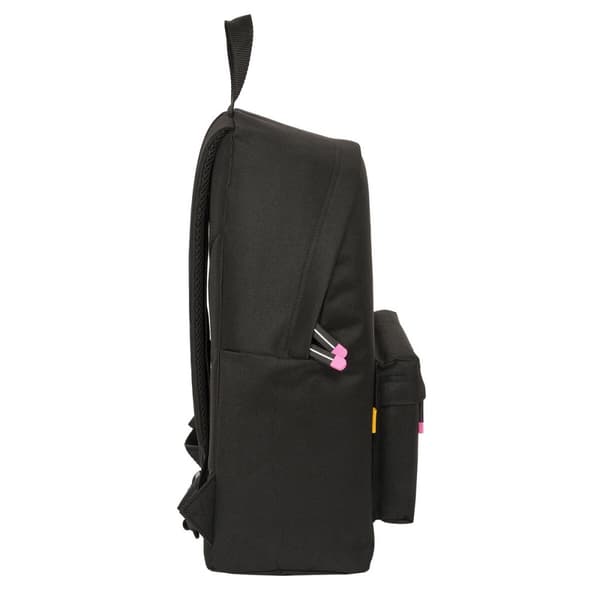 Skoletaske Kings League Porcinos Sort 33 x 42 x 15 cm