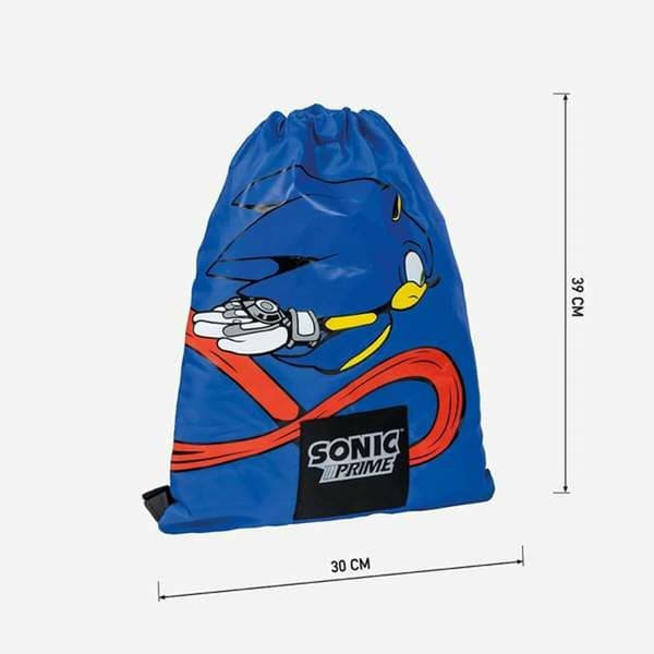Skoletaske Sonic Blue 30 x 39 cm
