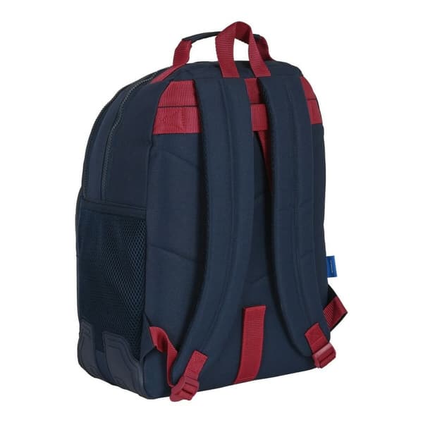 Skolebag F.C. Barcelona Blå Rødbrun (32 x 42 x 15 cm)
