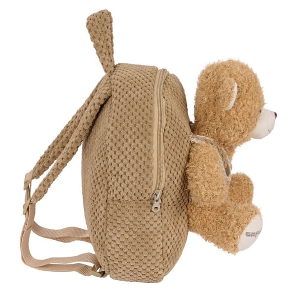 Barnebag Safta Teddybjørn Brun 23 x 27 x 7,5 cm