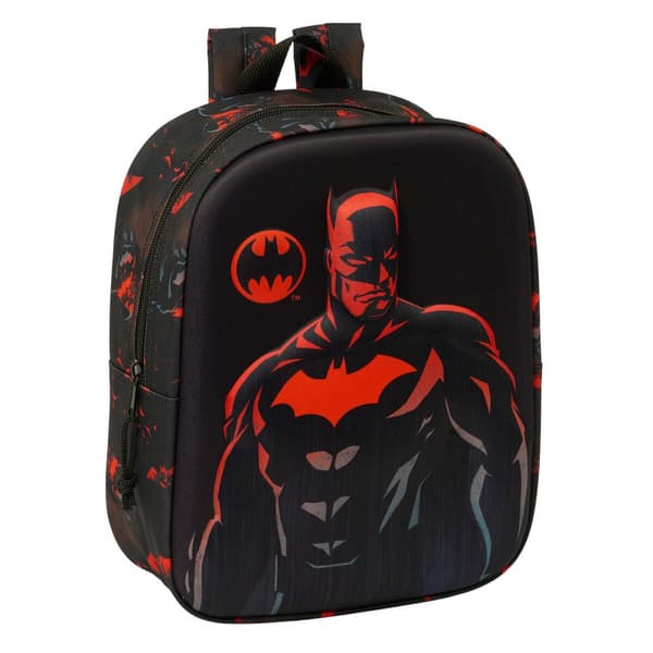 Skolebag Batman Svart 22 x 27 x 10 cm 3D