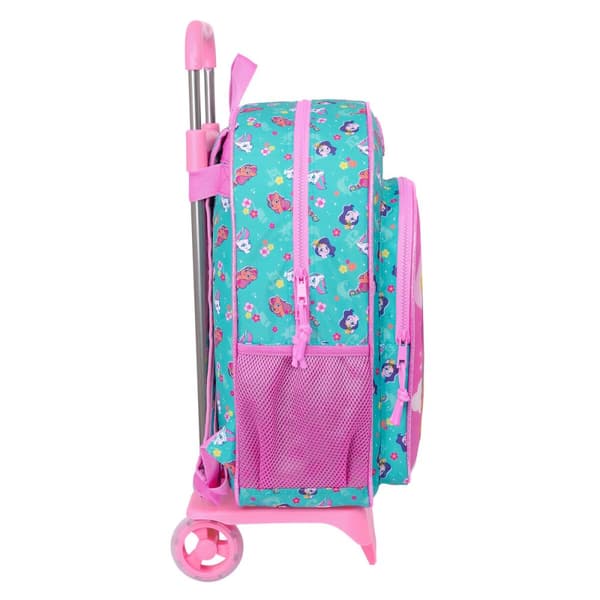 Skoleryggsekk med Hjul My Little Pony Magic Rosa Turkis 33 x 42 x 14 cm