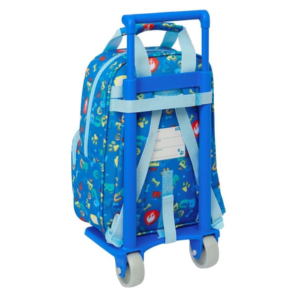 Skoleryggsekk med Hjul The Paw Patrol Pups rule Blå 20 x 28 x 8 cm