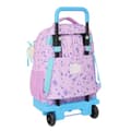 Miniatyrbilde 2 av 3: Skoleryggsekk med Hjul Frozen Cool days Fiolett Himmelblå 33 x 45 x 22 cm