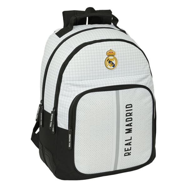Skolebag Real Madrid C.F. 24/25 Hvit Grå 32 x 42 x 15 cm