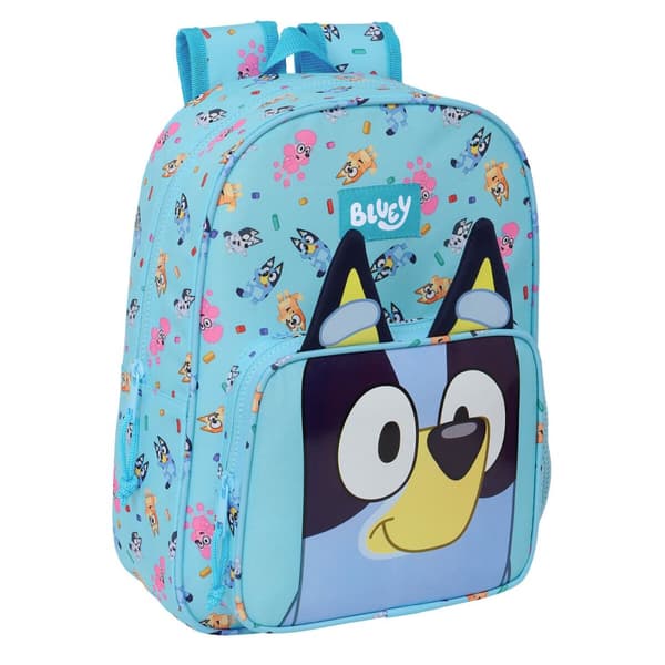 Skolebag Bluey Himmelblå 26 x 34 x 11 cm