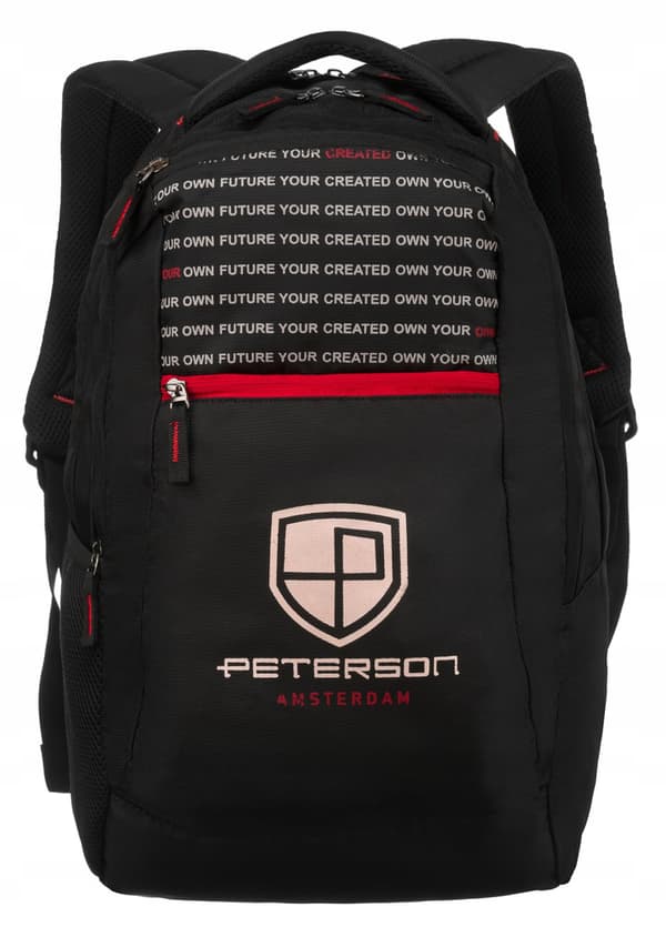 Sporty, rummelig polyesterrygsæk - Peterson