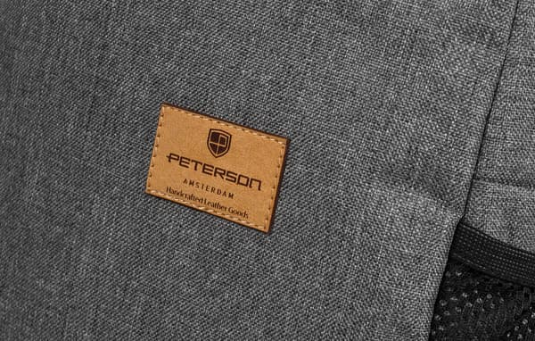 Sportsrygsæk i stof med en vandflaskeholder - Peterson