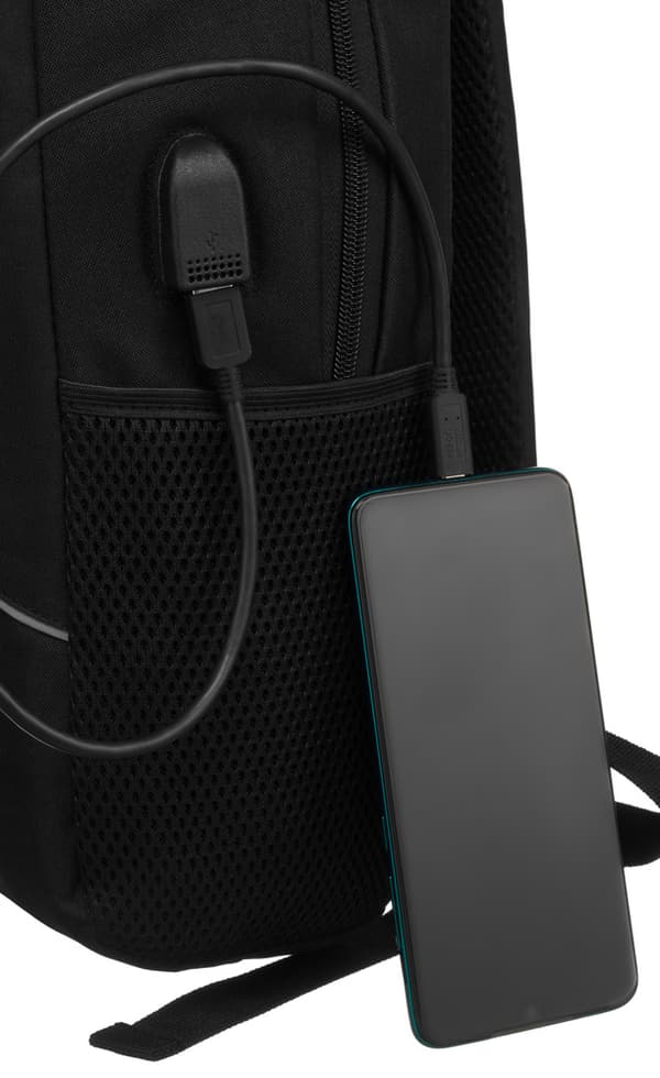 Stor rygsæk til mænd til bærbar computer med USB-port - Peterson