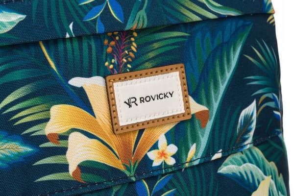 Klassinen naisten polyesterireppu kasvikuviolla - Rovicky