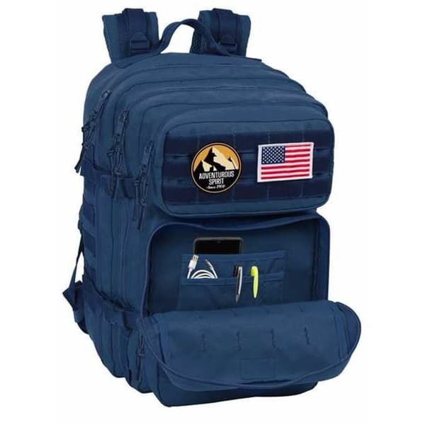Skoletaske Safta Basic Marineblå