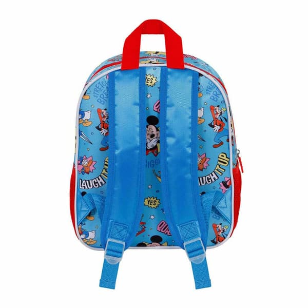 3D Koululaukku Mickey Mouse Karactermania Sininen 26 x 11 x 31 cm