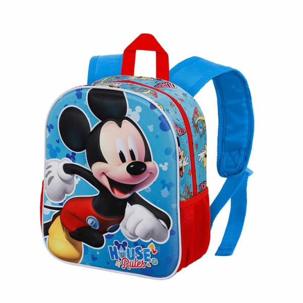 3D Koululaukku Mickey Mouse Karactermania Sininen 26 x 11 x 31 cm