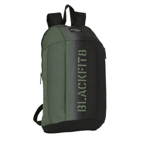 Barnryggsäck BlackFit8 Gradient Mini Svart Armégrön (22 x 39 x 10 cm)