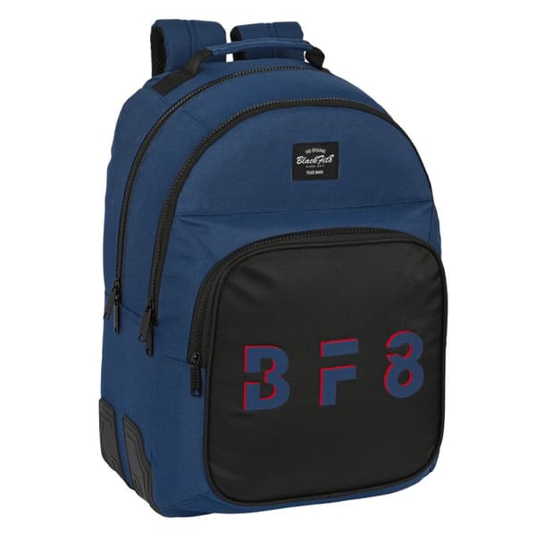 Skolryggsäck BlackFit8 Urban Svart Marinblå 32 x 42 x 15 cm