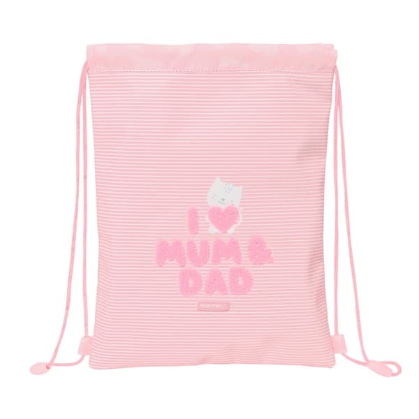 Skopåse med remmar Safta Love Rosa (26 x 34 x 1 cm)
