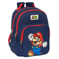 Miniatyrbild 1 av 3: Skolryggsäck Super Mario World Marinblå 32 x 42 x 15 cm