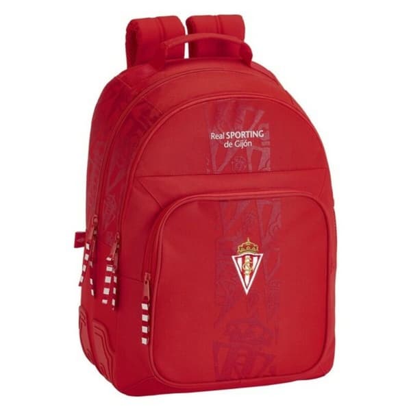 Koululaukku Real Sporting de Gijón Punainen